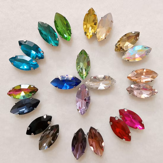 Abpf formato oval pedra de cristal extravagante ponto traseiro strass 3D K9 vidro Stg sapatos acessórios de joias